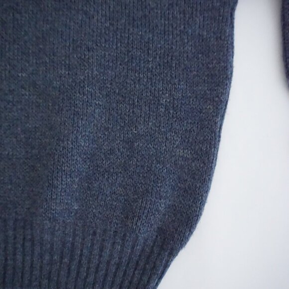 Vintage Chewitt Heather Blue Knit Sweater Minimalist Old Money Cabincore L - Picture 5 of 9